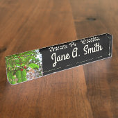 Holly Blätter II Holiday Nature Botanical Namensplakette (Seite)