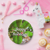 Holly Blätter II Holiday Nature Botanical Pappteller (Party)