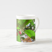 Holly Blätter II Holiday Nature Botanical Porzellantasse (Vorderseite Rechts)