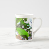 Holly Blätter II Holiday Nature Botanical Porzellantasse (Rechts)