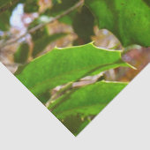 Holly Blätter II Holiday Nature Botanical Seidenpapier (Detail)