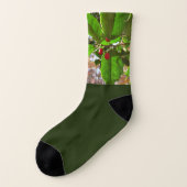 Holly Blätter II Holiday Nature Botanical Socken (Links - Außen)