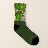 Holly Blätter II Holiday Nature Botanical Socken (Links - Innen)
