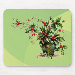 Holly Blätter Mouse Pad Mousepad