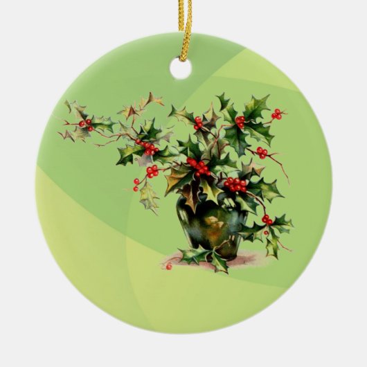 Holly Blätter Ornament (Vorne)