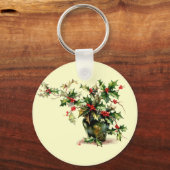 Holly Blätter Schlüsselanhänger (Vorderseite)