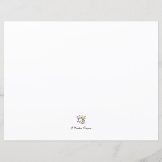 Holly Blätter Stationery (mit Matching-Elementen) (Rückseite)