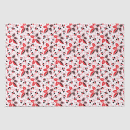 Holly Blätter und Blume Seidenpapier