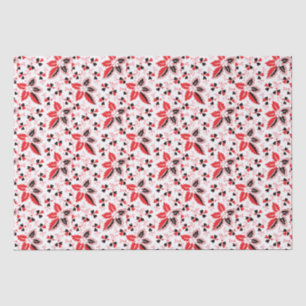 Holly Blätter und Blume Seidenpapier