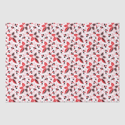 Holly Blätter und Blume Seidenpapier (Vorderseite)