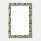 Holly Blätter und Red Berries Holiday Post-it Klebezettel (Vorderseite)