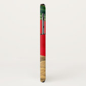 Holly-Blätter und Red Bow-Monogramm Case-Mate iPhone Hülle (Hinten/Links)