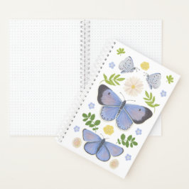 Holly Blue Butterfly Spiral Notebook Notizblock