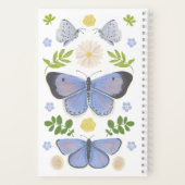 Holly Blue Butterfly Spiral Notebook Notizblock (Rückseite)
