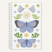 Holly Blue Butterfly Spiral Notebook Notizblock (Vorderseite)