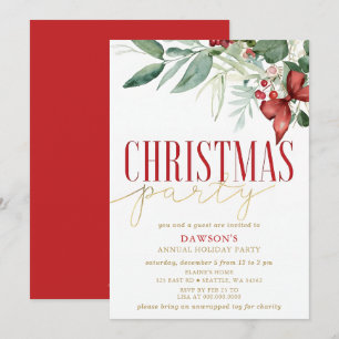 Holly Botanical Firmenweihnachtsfeier  Einladung