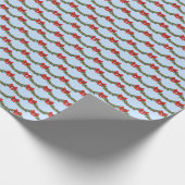 Holly Boughs Wrapping Paper Geschenkpapier (Ecke)