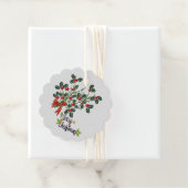 Holly Branch-Geschenk-Tag Geschenkanhänger (Beispiel)