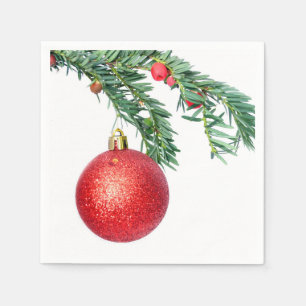 Holly Branch Napkins Serviette