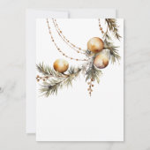 Holly Brautparty Invite | Weihnachtsthema Einladung (Rückseite)