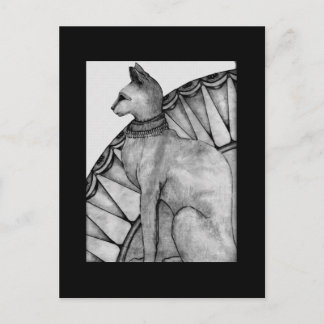 Holly Cat Postcard Postkarte