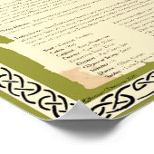 HOLLY CELTIC SACRED TREM POSTER (Ecke)