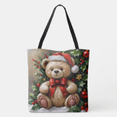 Holly Christmas Bear Tasche (Rückseite)