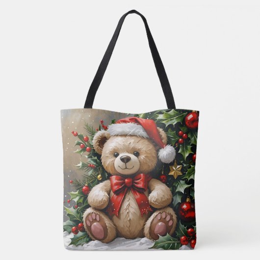Holly Christmas Bear Tasche (Rückseite)