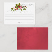 Holly Christmas Brautparty Date Night Ideas Begleitkarte (Vorne/Hinten)