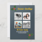 Holly Christmas Card Feiertagskarte (Vorderseite)