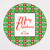 Holly Christmas Etiketten (Design 2)