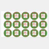 Holly Christmas Etiketten (Blatt)