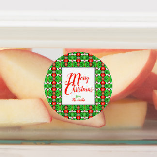 Holly Christmas Etiketten