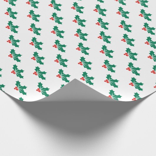 Holly Christmas Geschenkpapier (Ecke)