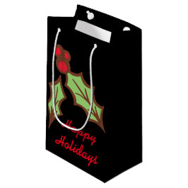 Holly Christmas Holiday Geschenktasche Kleine Geschenktüte