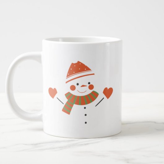Holly Christmas Mug – Evergreen Holiday Cocoa & Co Jumbo-Tasse (Links)