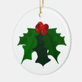 Holly Christmas Ornament (Links)