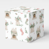 Holly Christmas Pattern Geschenkschachtel (Vorderseite)