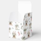Holly Christmas Pattern Geschenkschachtel (Geöffnet)