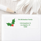 Holly Christmas Rücksendeadresse (Insitu)