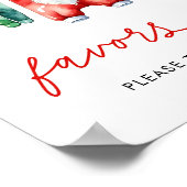 Holly Christmas Santa Baby Duwer Fevor Sign Poster (Ecke)