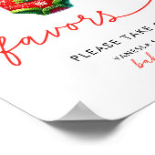 Holly Christmas Santa Baby Duwer Fevor Sign Poster (Ecke)