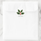 Holly Christmas Sticker Frohe Weihnachten (Tasche)