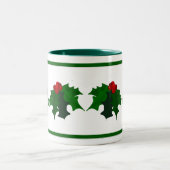 Holly Christmas Tasse (Mittel)
