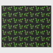 Holly Christmas Wrapping Paper Geschenkpapier (Flach)
