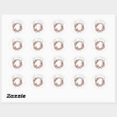 Holly Christmas Wreath Sticker (Blatt)