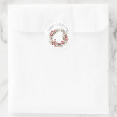 Holly Christmas Wreath Sticker (Tasche)