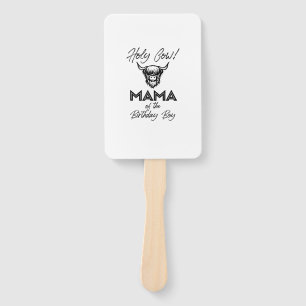 Holly Cow Mama of the Birthday Boy Highland Cow 1s Fächer