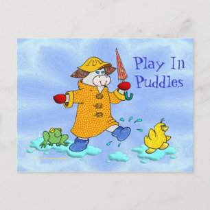 Holly Cow, spielen in Puddles Postkarte