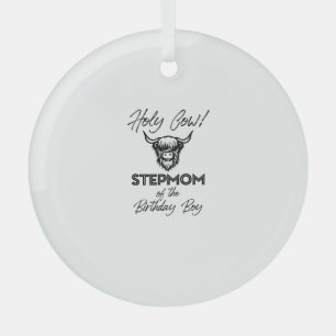 Holly Cow Stepmuth von der Geburt Boy Highland Kuh Ornament Aus Glas